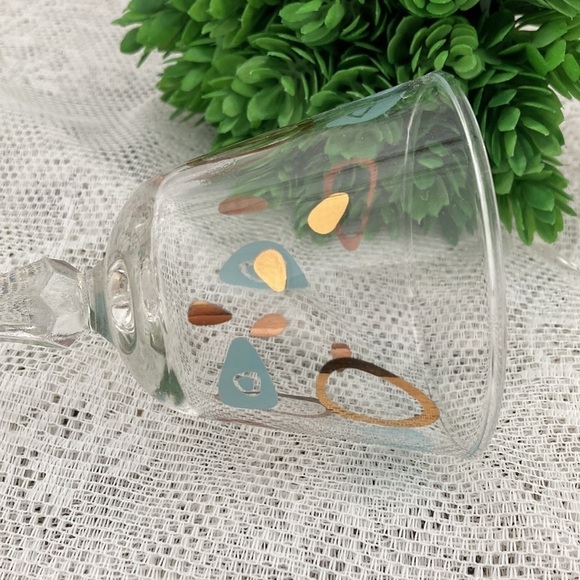 VTG Set of 4 cocktail sherry glasses Amoeba Boomerang  Atomic by Federal Glass. - Picture 2 of 5